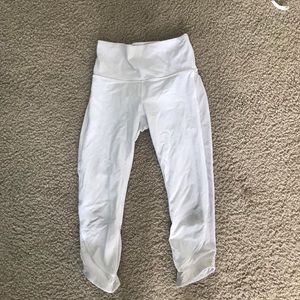 White mesh Capri Lulus